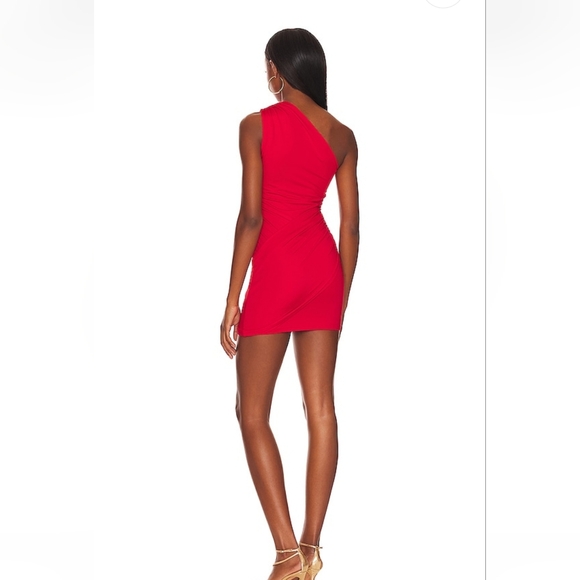 Superdown Shani Ruched Mini Dress in Red XS NWT - Picture 3 of 3